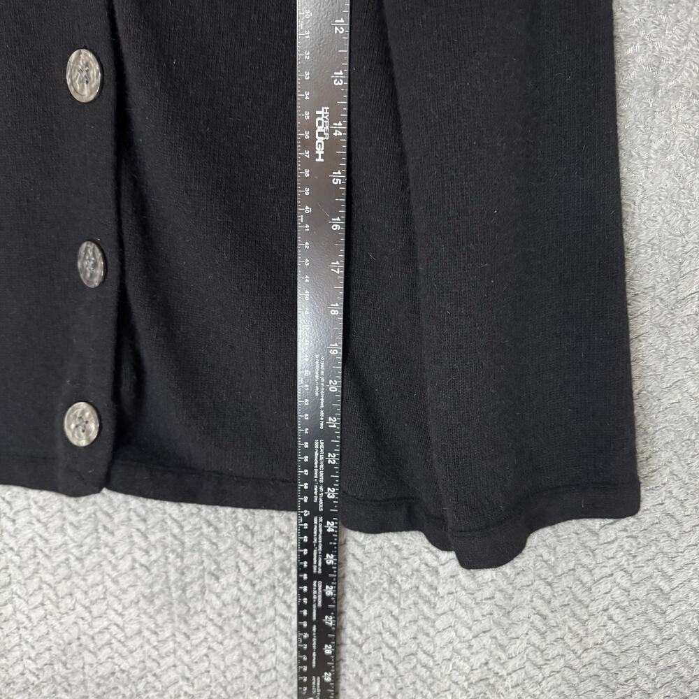 Banana Republic Women’s Black Wool Angora Rabbit Hair Cardigan Classic Chic XL - Picture 8 of 8